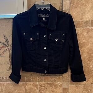Miss Me Women's Black Denim Jacket